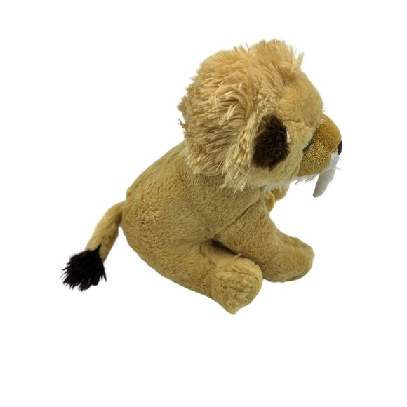 Destination Nation Aurora Saber Tooth Tiger Plush Stuffed Animal 10" FLAW - Picture 5 of 8